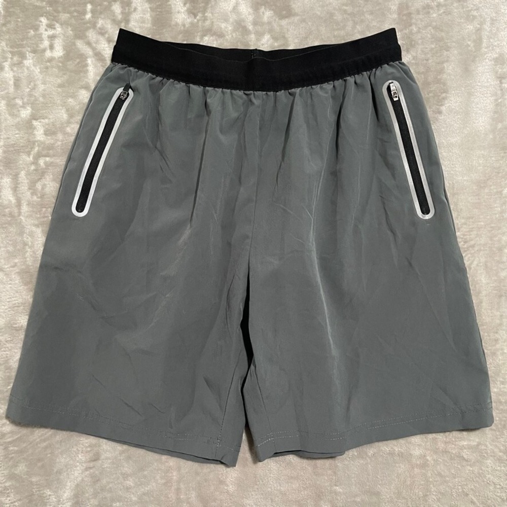 YoungLA Shorts Mens Medium Gray Athletic Gym Active Performance Stretch
